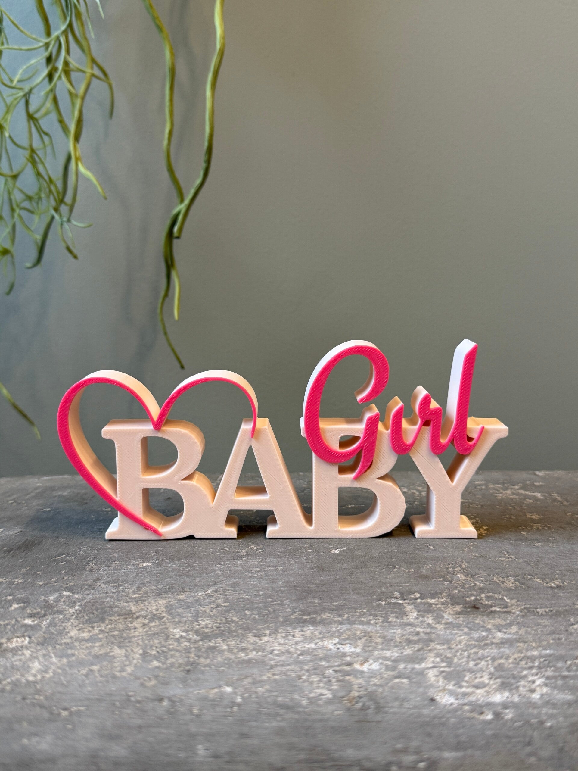 "Baby Girl" Word art