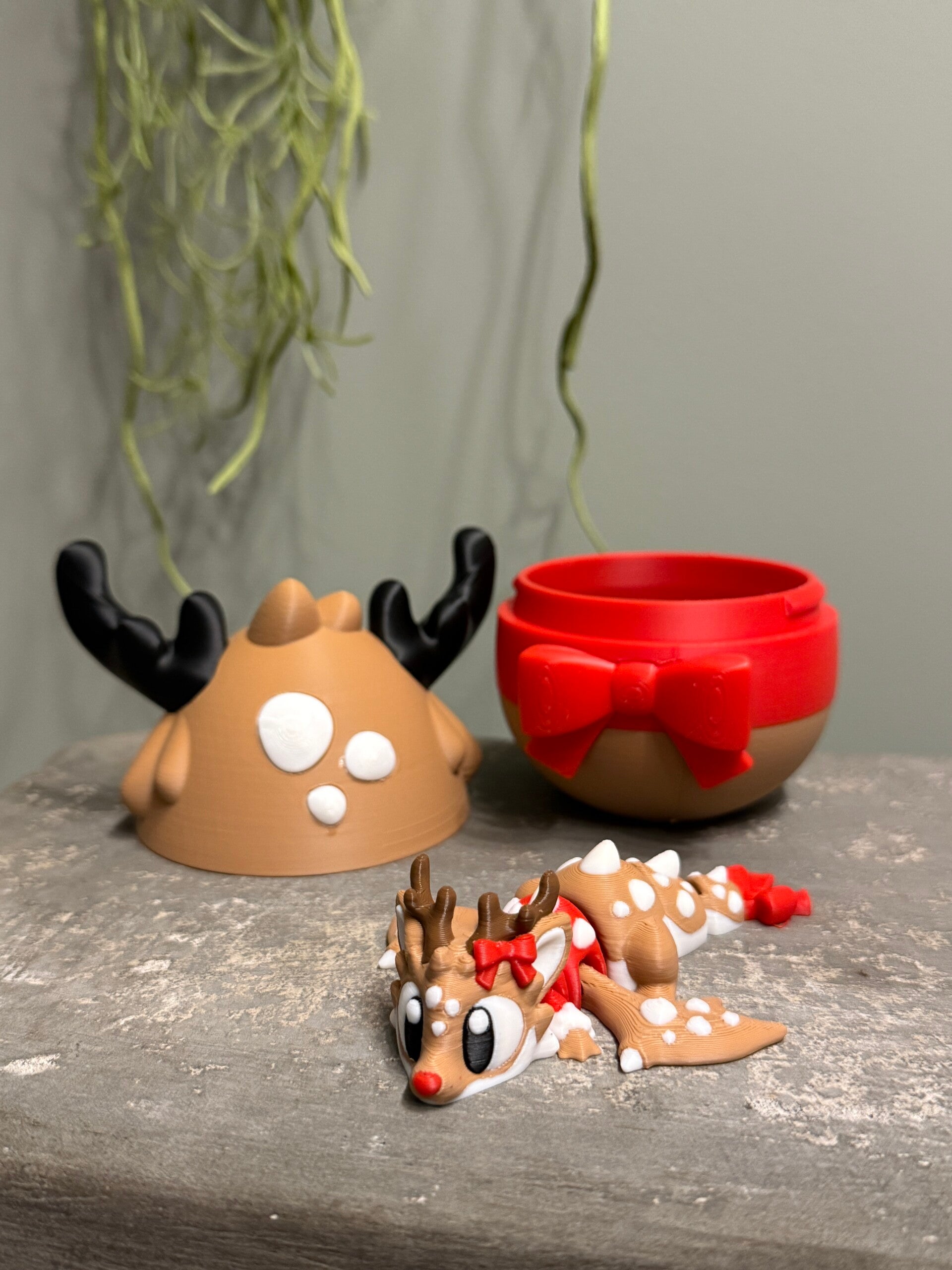 Kerstmis Rendier Draak