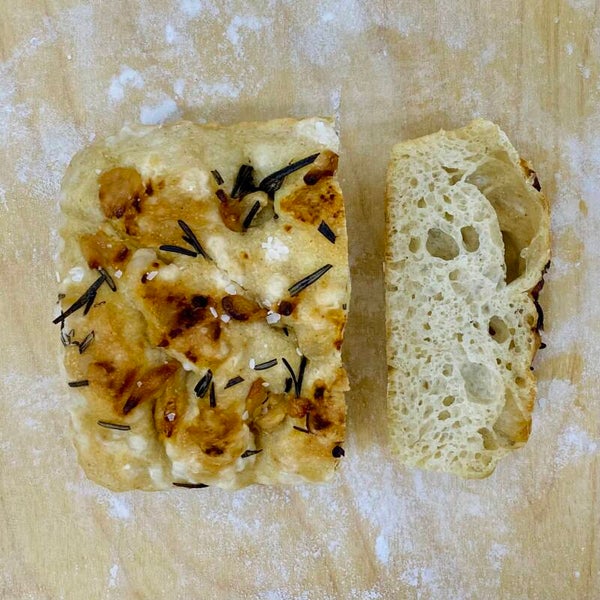 Focaccia ail et romarin