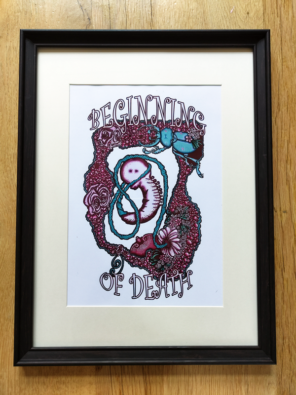 The beginning of death - print art