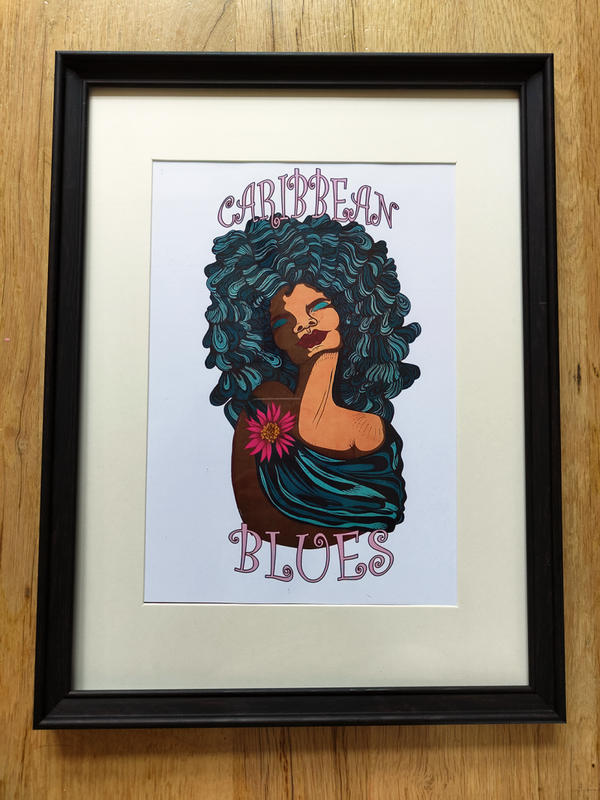 Caribbean blues - print art