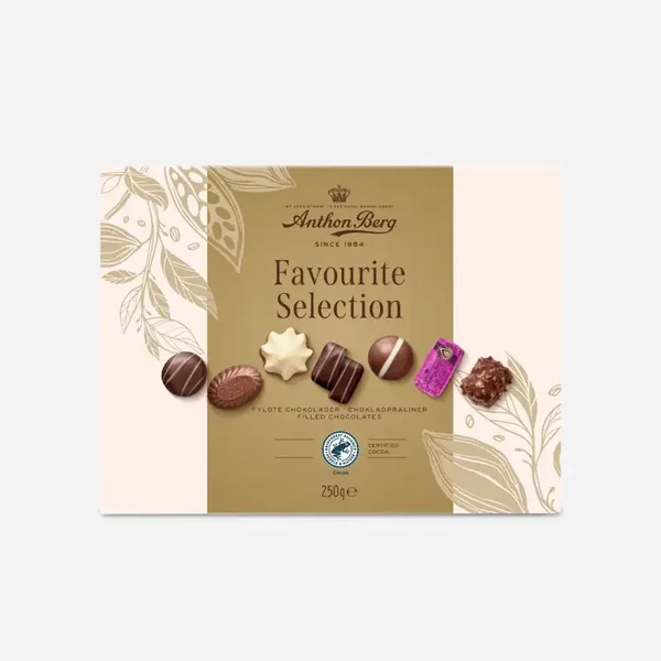 Anthon Berg Favoritter i Gaveeske - 250g