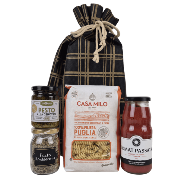 Gourmetpakke Pasta – smakfull julegave til ansatte 🎄