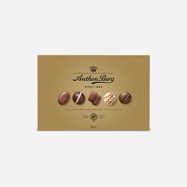 Anthon Berg Gulleske - 200g Eksklusiv sjokoladegave til Jul