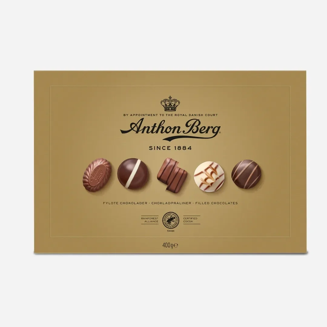 Anthon Berg Gulleske - 400g eksklusiv sjokoladegave til jul