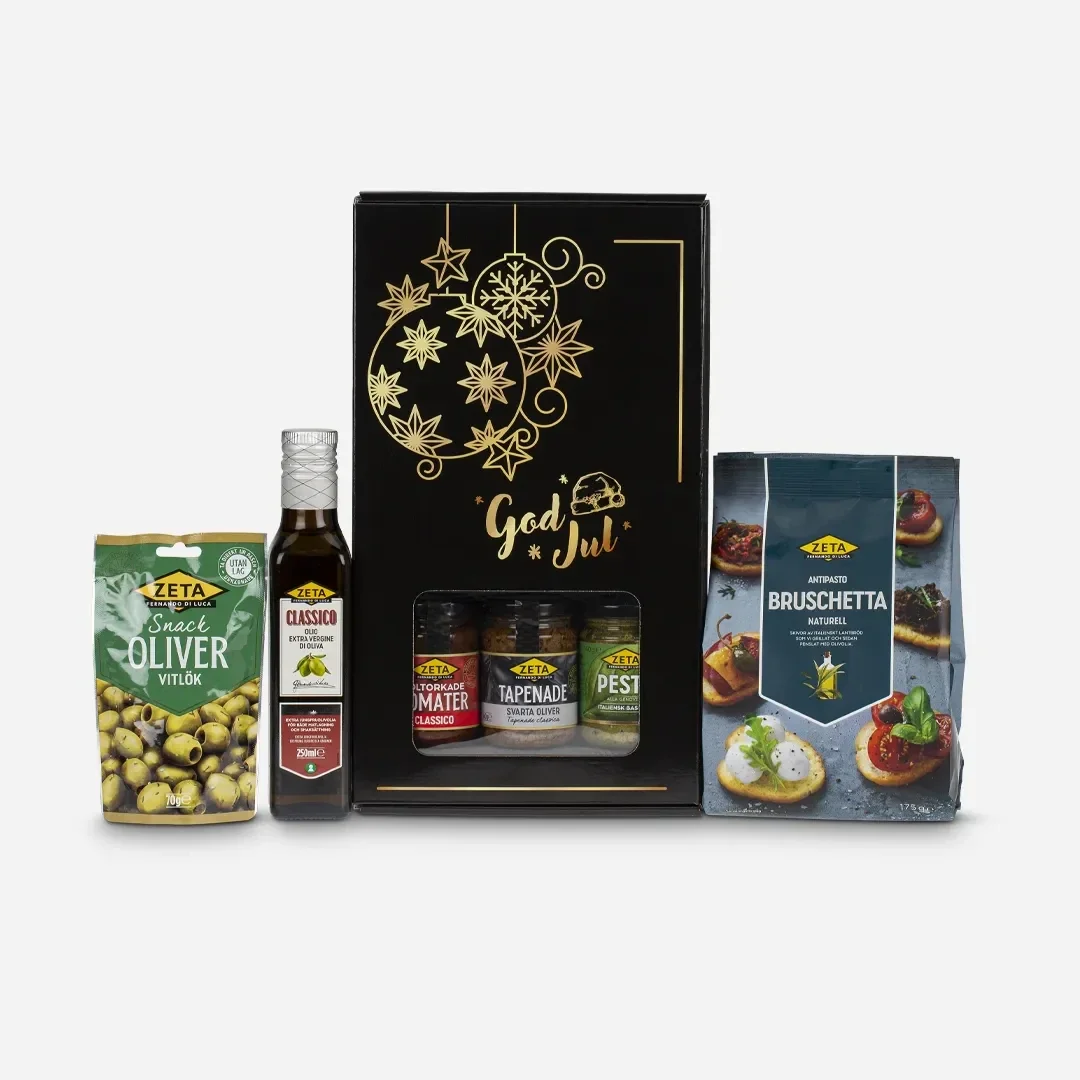 Italienske Smaker i Gaveeske – Middelhavets delikatesser samlet i en elegant pakke