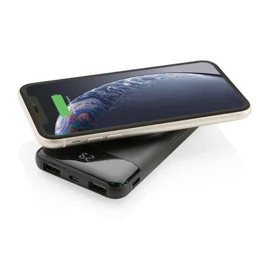 10 000 mAh Trådløs Powerbank med Klokkelader – Effektiv lading hvor som helst