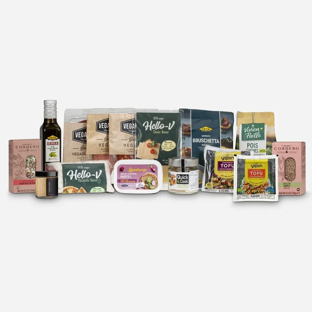 Veganpakken Stor – Plantebasert julegave full av smak