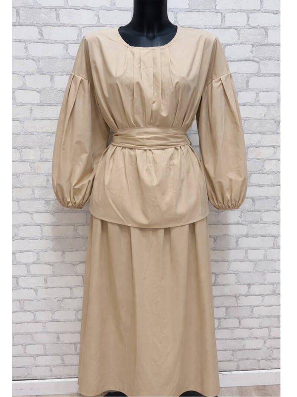 Ensemble en coton haut et jupe longue