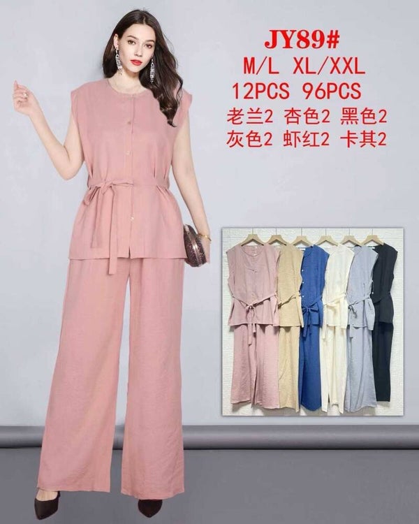 Ensemble Uni , Sans manche avec ceinture