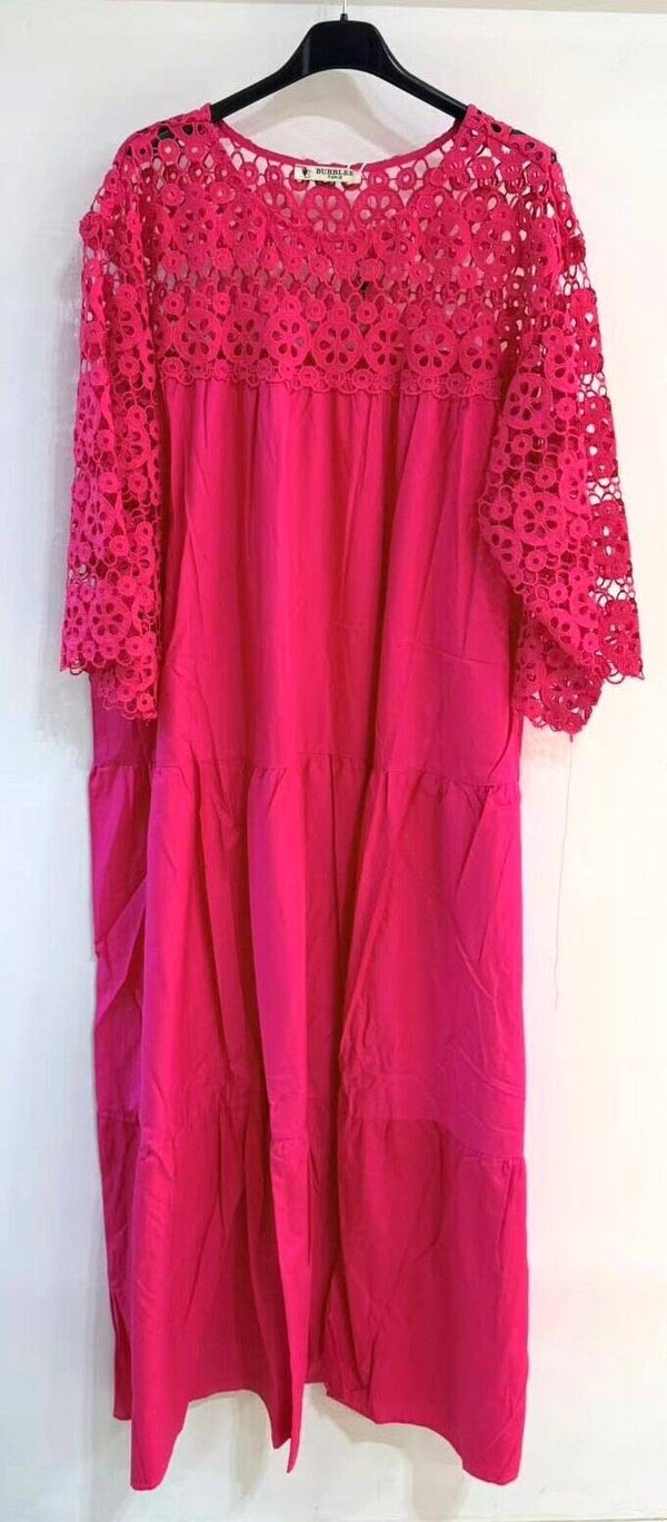 Robe avec dentelle en haut