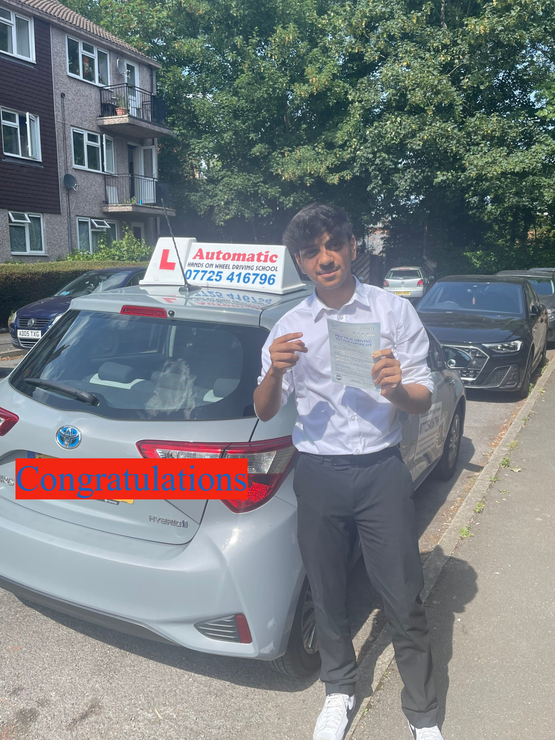 Passed in West Wickham Driving Test Centre.