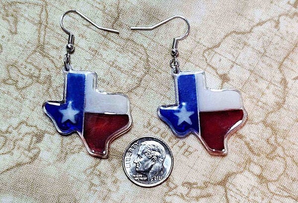 Texas Flag Errings