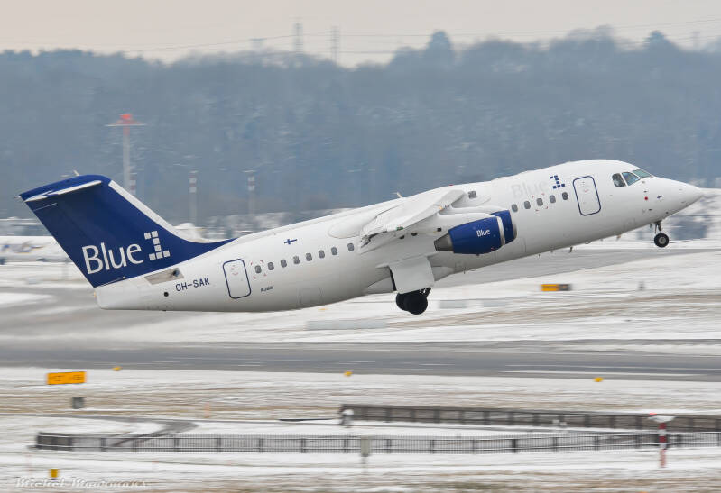 OH-SAK -- Avro RJ85 -- Blue1