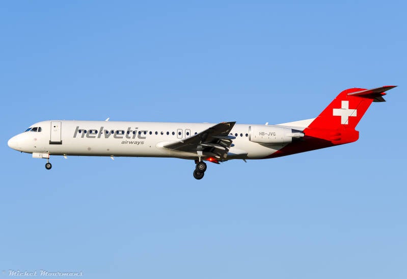 HB-JVG -- Fokker 100 -- Helvetic Airways