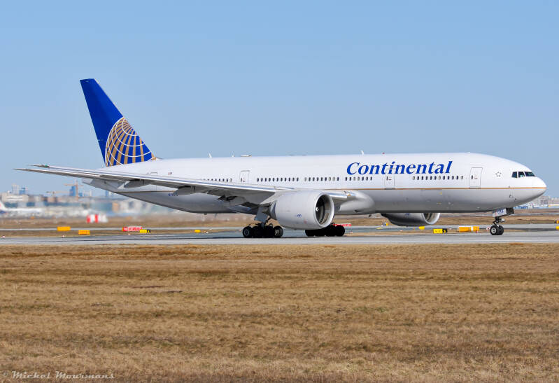 N77014 -- Boeing 777-200ER -- Continental Airlines