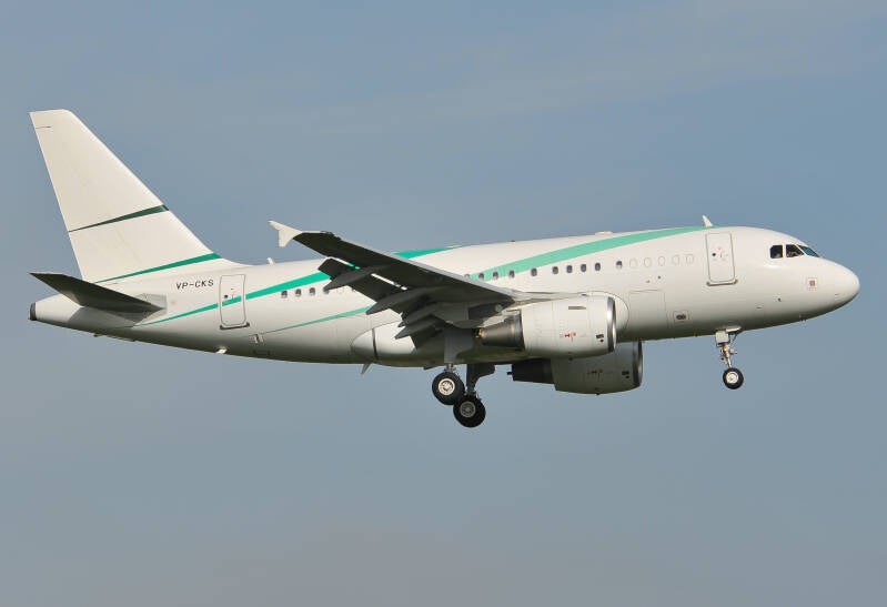 VP-CKS -- Airbus A318CJ -- National Air Services (NAS)