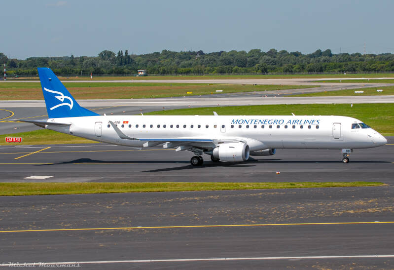 4O-AOB -- Embraer 195 -- Montenegro Airlines