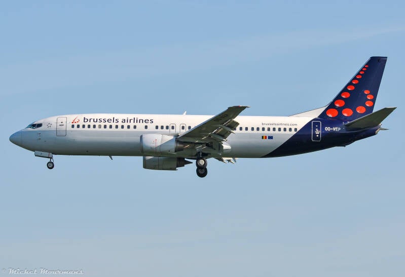 OO-VEP -- Boeing 737-400 -- Brussels Airlines