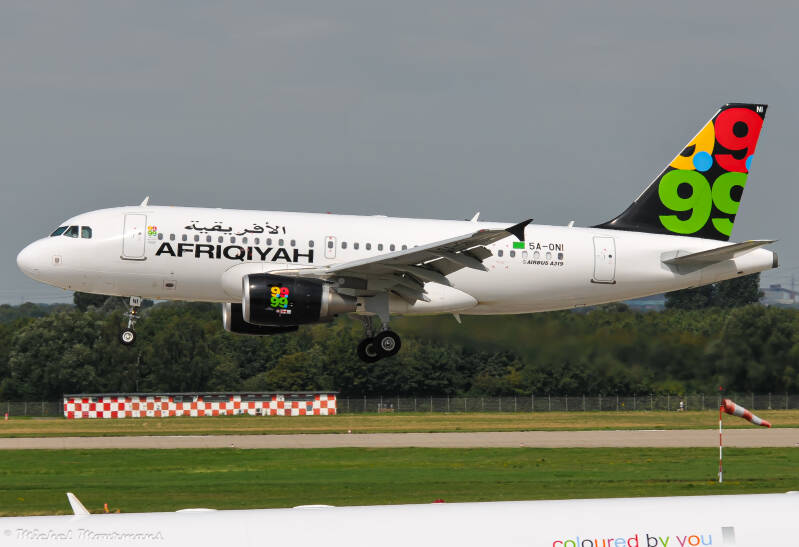5A-ONI -- Airbus A319 -- Afriqiyah Airways