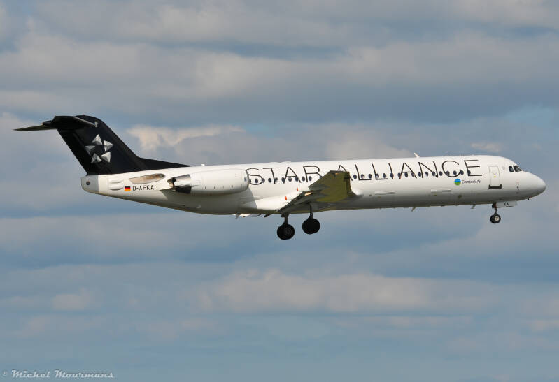 D-AFKA -- Fokker 100 -- Contact Air (Lufthansa)