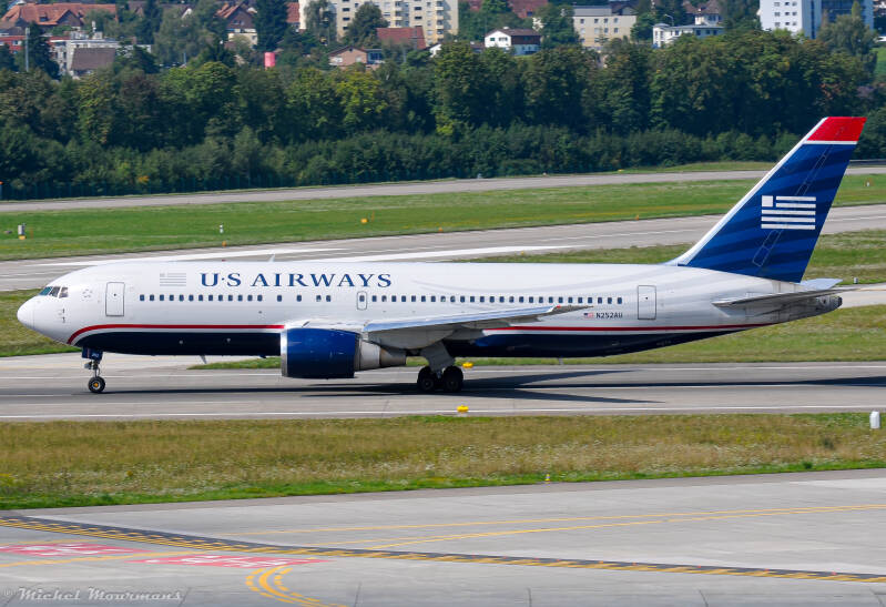 N252AU -- Boeing 767-200ER -- US Airways