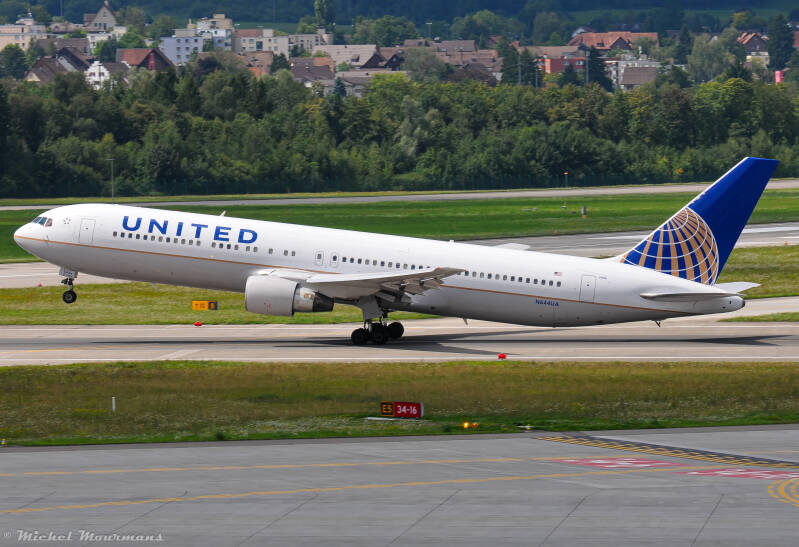 N644UA -- Boeing 767-300ER -- United Airlines
