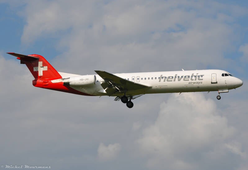 HB-JVI -- Fokker 100 -- Helvetic Airways