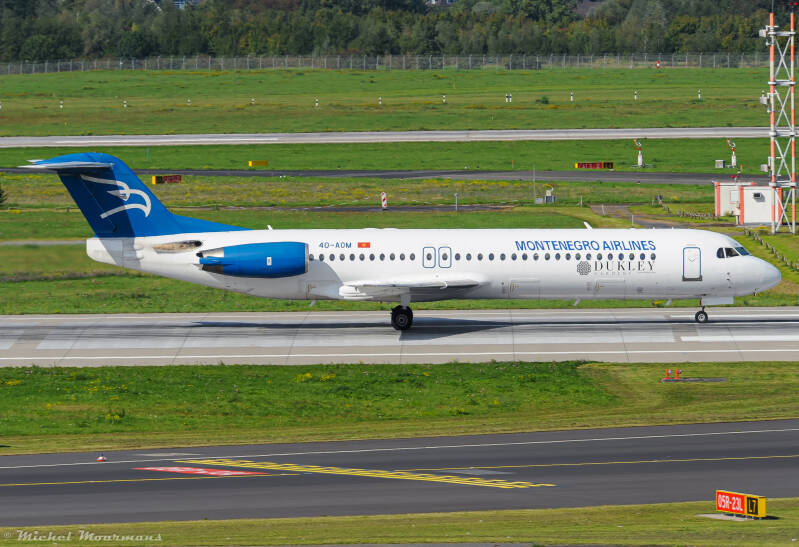 4O-AOM -- Fokker 100 -- Montenegro Airlines