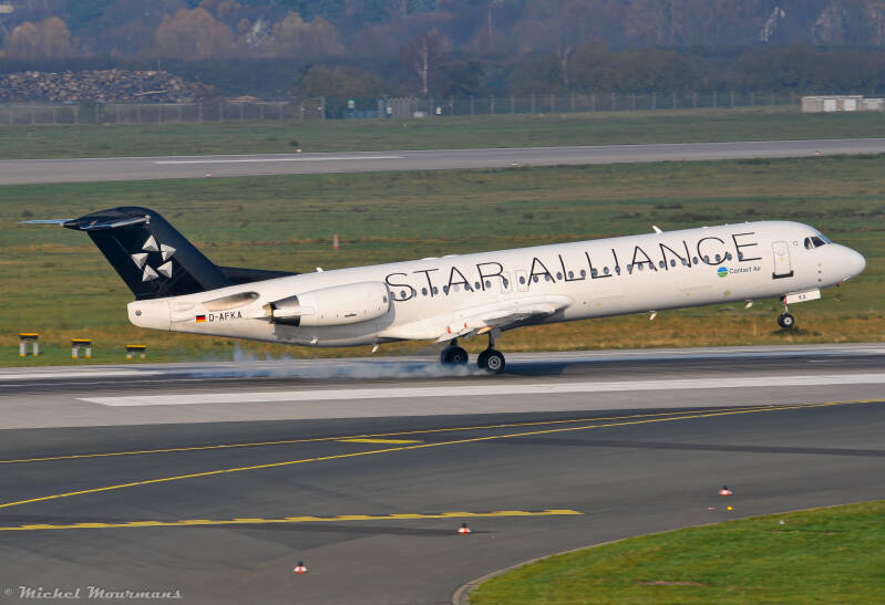 D-AFKA -- Fokker 100 -- Contac Air (Lufthansa)