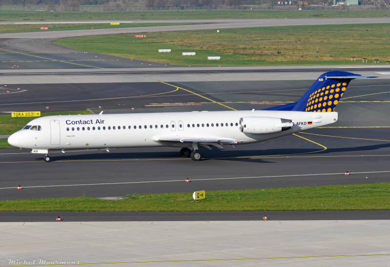 D-AFKD -- Fokker 100 -- Contact Air (Lufthansa)