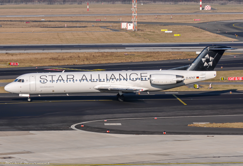 D-AFKF -- Fokker 100 -- Contact Air (Lufthansa)