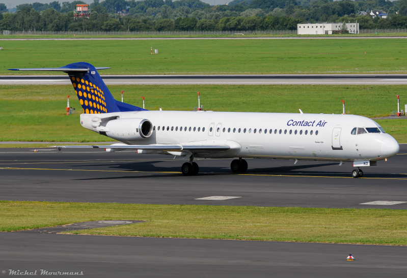 D-AFKD -- Fokker 100 -- Contact Air (Lufthansa)