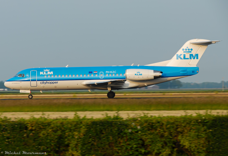 PH-KZC -- Fokker 70 -- KLM Cityhopper