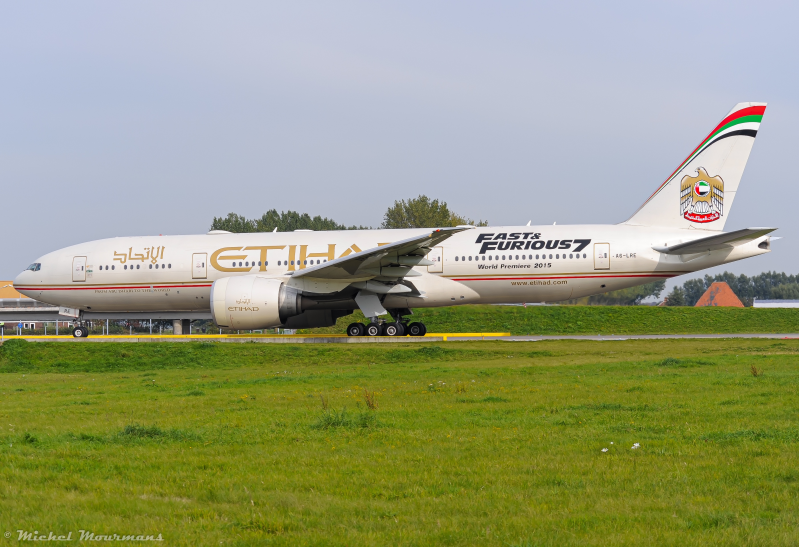 A6-LRE -- Boeing 777-200LR -- Etihad