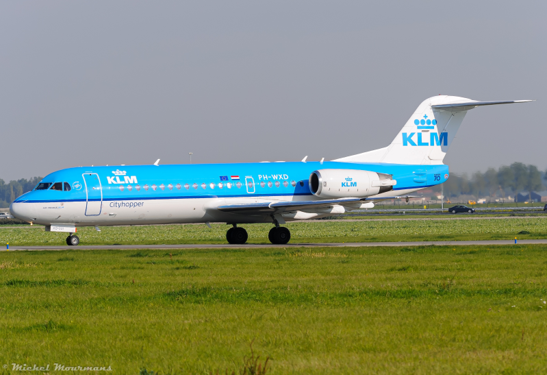 PH-WXD -- Fokker 70 -- KLM Cityhopper