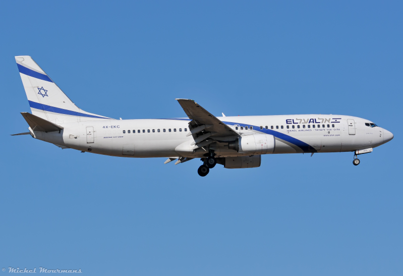 4X-EKC -- Boeing 737-800 -- El Al