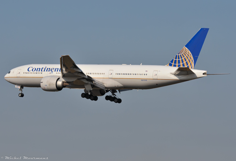 N27015 -- Boeing 777-200ER -- Continental Airlines