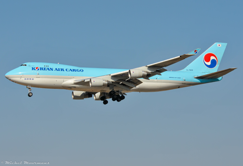 HL7600 -- Boeing 747-400F -- Korean Air Cargo