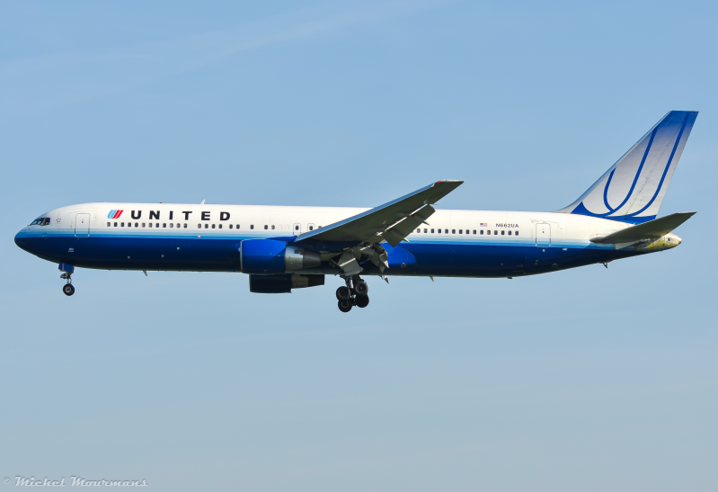 N662UA -- Boeing 767-300ER -- United Airlines