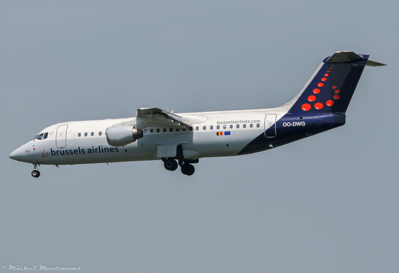 OO-DWG -- Avro RJ100 -- Brussels Airlines