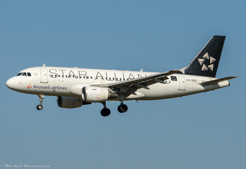 OO-SSC -- Airbus A319 -- Brussels Airlines