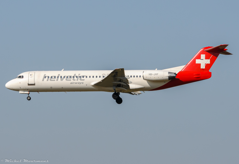 HB-JVF -- Fokker 100 -- Helvetic Airways