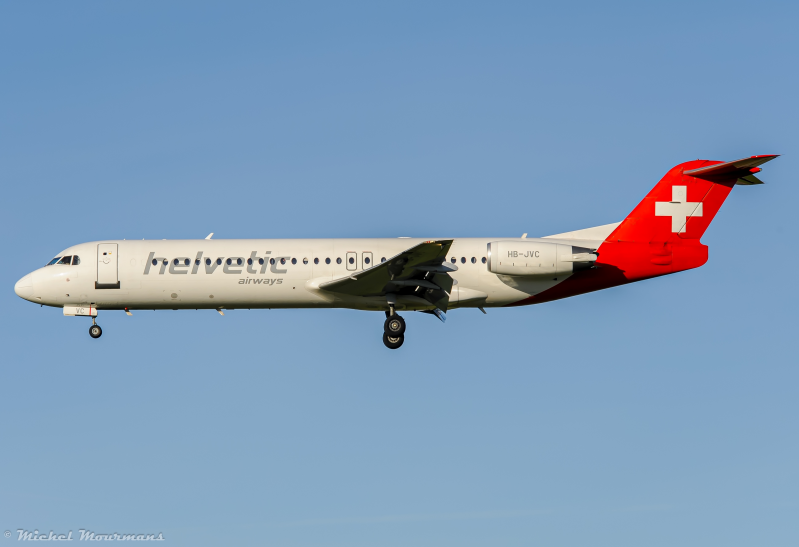HB-JVC -- Fokker 100 -- Helvetic Airways