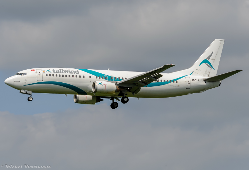 TC-TLE -- Boeing 737-400 -- Tailwind Airlines