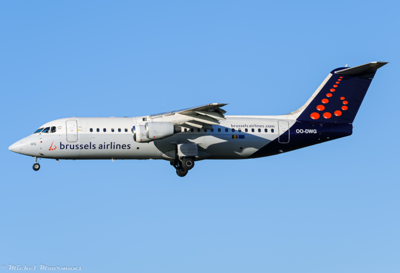 OO-DWG -- Avro RJ100 -- Brussels Airlines