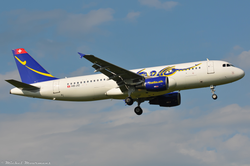 HB-JIZ -- Airbus A320 -- Hello