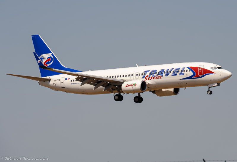 OM-TVA -- Boeing 737-800 -- Travel Service Slovakia