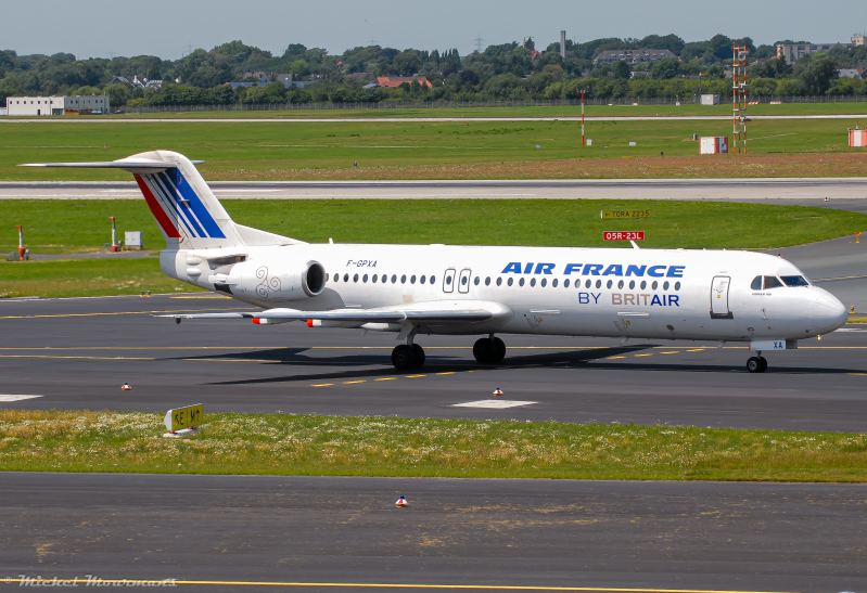 F-GPXA -- Fokker 100 -- Brit Air (Air France)