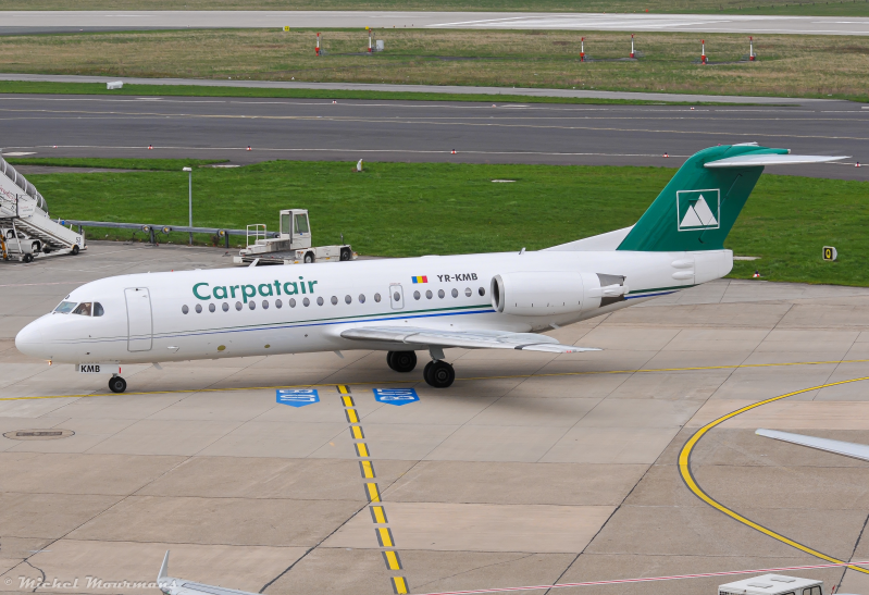 YR-KMB -- Fokker 70 -- Carpatair